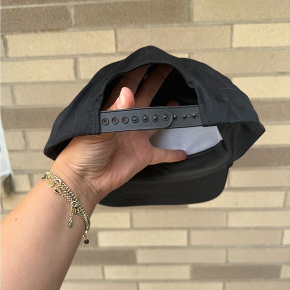 Vintage Canadian Mist black braided rope SnapBack hat adjustable - Picture 5 of 6